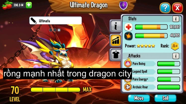 rồng mạnh nhất trong dragon city
